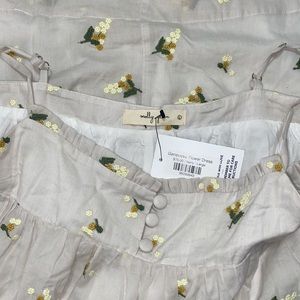 Embroidered babydoll dress